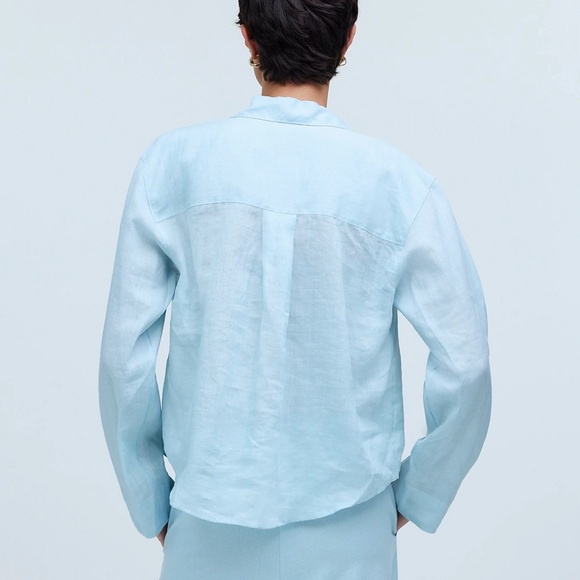 Madewell Resort Long-Sleeve Shirt size:Medium - Picture 3 of 6